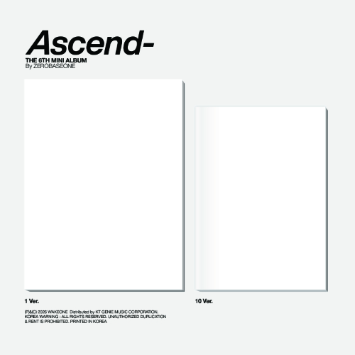 ZEROBASEONE - Ascend- [Photobook Ver. - Random Cover]